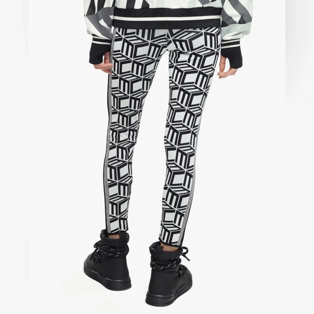 MCM Women’s Après-Ski Cubic Monogram Knit Leggings - Picture 3 of 6
